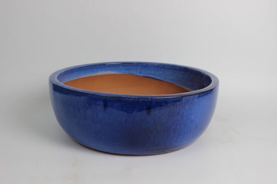 Maceta de cerámica para exteriores con flores de fuego alto 15&quot; 18&quot; 22&quot; 3 esmaltadas