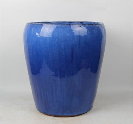 Olla de cerámica esmaltada para exteriores, forma redonda, fuego alto