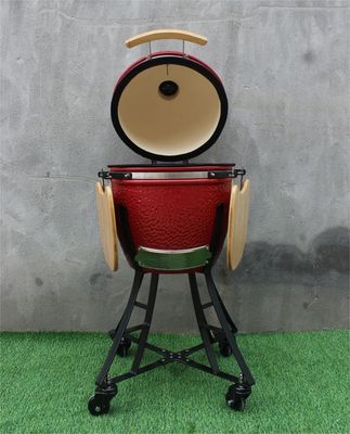 Utensilios de Cocina Parrilla de Carbón Cerámica 44cm 17 Pulgadas Color Rojo Real