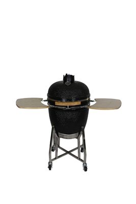 Parrilla Kamado de 22 pulgadas para exteriores Acero inoxidable Color negro carbón 57 cm
