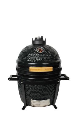 Barbacoa de carbón para exteriores Kamado de 16 pulgadas, cerámica, color negro, 40 cm