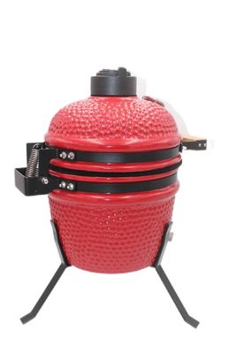 Barbacoa de Carbón Exterior 13 Pulgadas Kamado Color Rojo 32cm