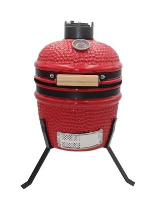 Barbacoa de Carbón Exterior 13 Pulgadas Kamado Color Rojo 32cm