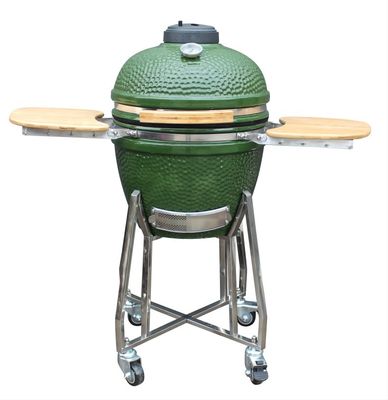 Utensilios de cocina Kamado Grill de 48 cm y 18 pulgadas, todo en un color verde