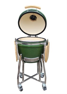 Utensilios de cocina Kamado Grill de 48 cm y 18 pulgadas, todo en un color verde