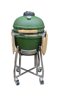 Utensilios de cocina Kamado Grill de 48 cm y 18 pulgadas, todo en un color verde