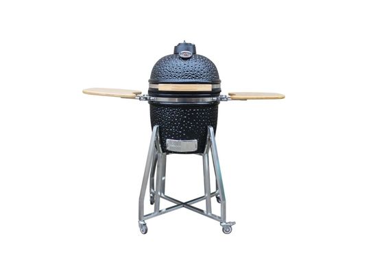 Color negro brillante 39 cm 15 pulgadas Kamado Grill Carbón Utensilios de cocina