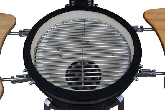Color negro brillante 39 cm 15 pulgadas Kamado Grill Carbón Utensilios de cocina