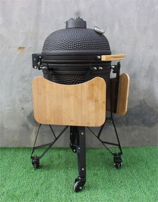 Color negro mate 50 cm 20 pulgadas Kamado Grill carbón al aire libre