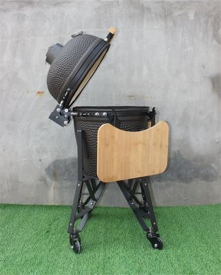 Parrilla de barbacoa de cerámica de 20 pulgadas Color negro mate al aire libre 51 cm