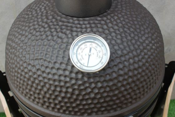 Parrilla Kamado Cerámica 20 Pulgadas Exterior Color Negro Mate 51cm