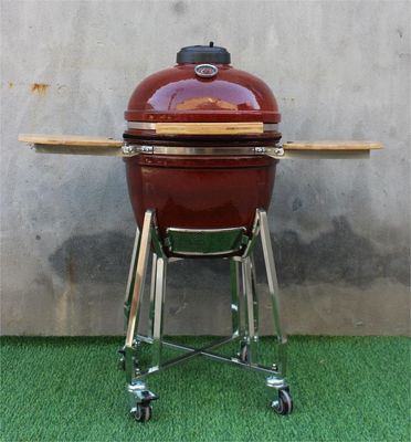 Barbacoa de Cerámica 18 Pulgadas Color Rojo Tropical 48cm