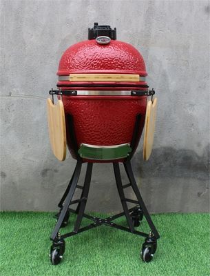 Utensilios de Cocina Parrilla de Carbón Cerámica 44cm 17 Pulgadas Color Rojo Real