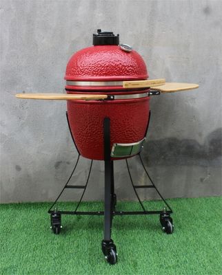 color rojo real de la parrilla de cerámica de la barbacoa de los 44cm que asa a la parilla de la hornada que fuma de 17 pulgadas