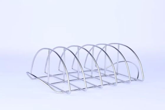 estante de la costilla del acero inoxidable de los accesorios de la parrilla de los 41x25.5x12cm Kamado para fumar y asar a la parrilla