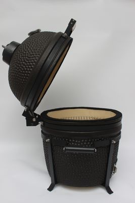 Carbón de madera para exteriores 16 pulgadas Kamado Grill Cerámica Negro mate Color 40cm